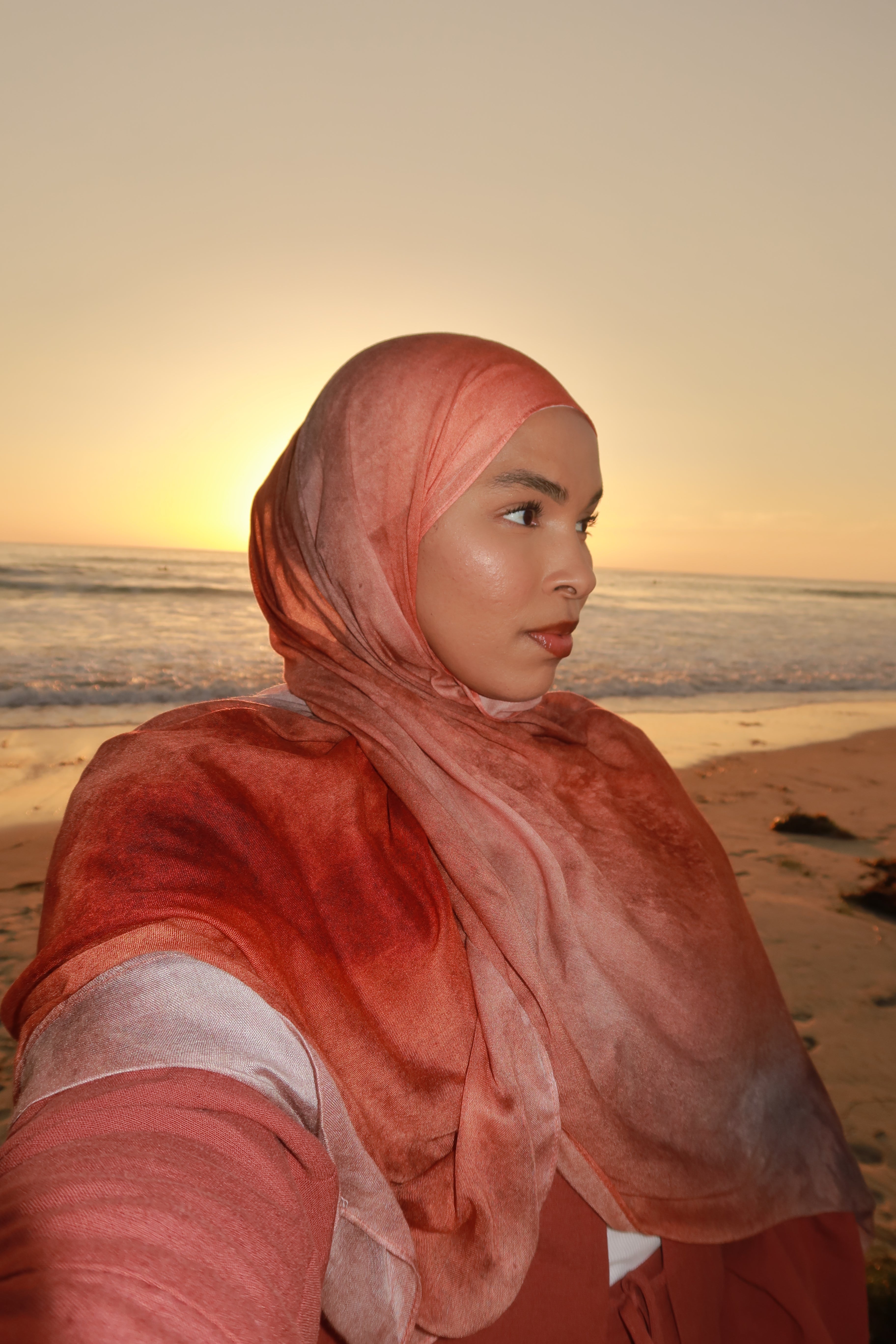 Sunset Print Hijab