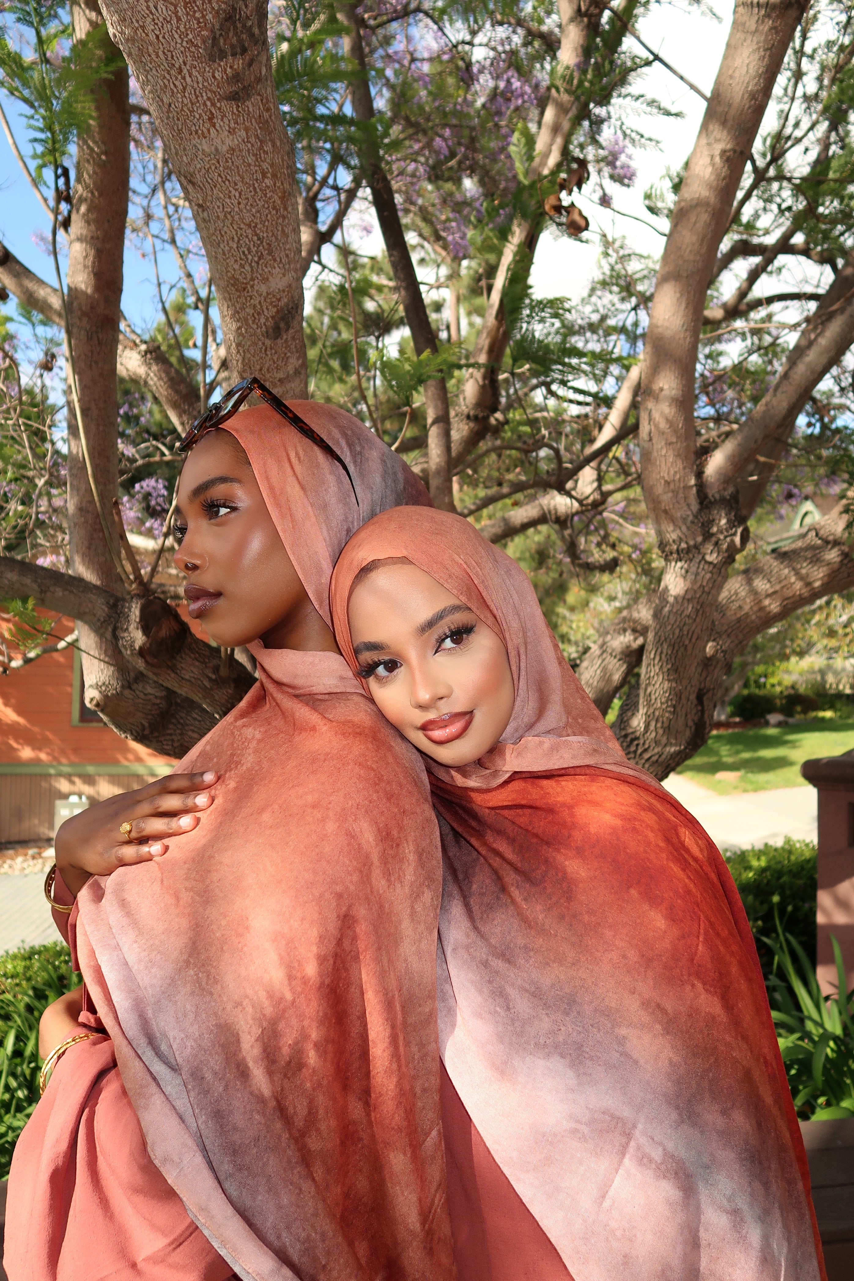 Sunset Print Hijab